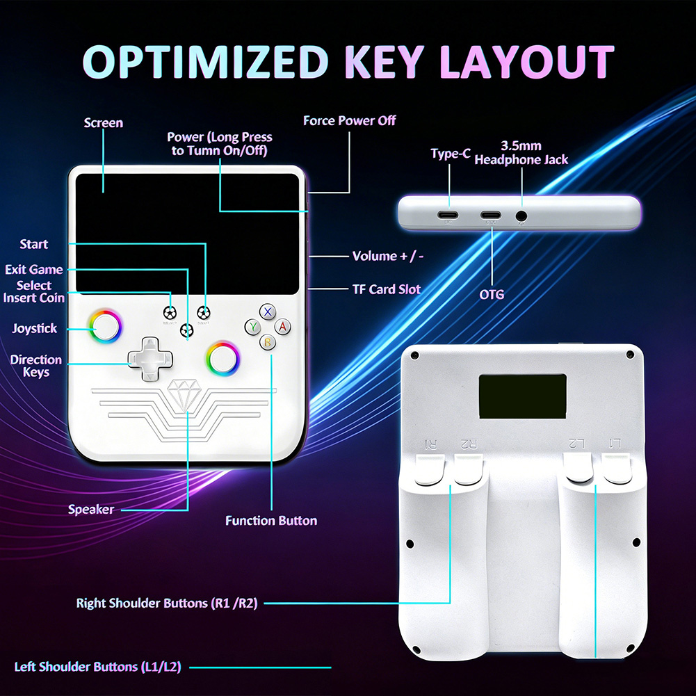 Retro Gaming Handheld Console - R60MAX Retro Handheld Game Console 5