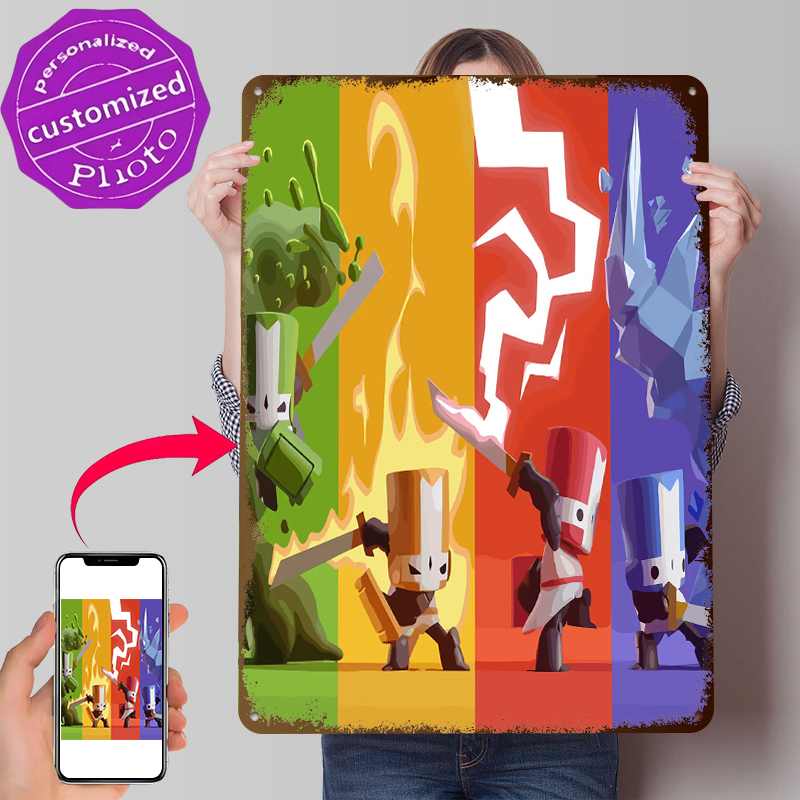 Retro Knight Gaming - Castle Crashers Knights Elemental Powers Tin