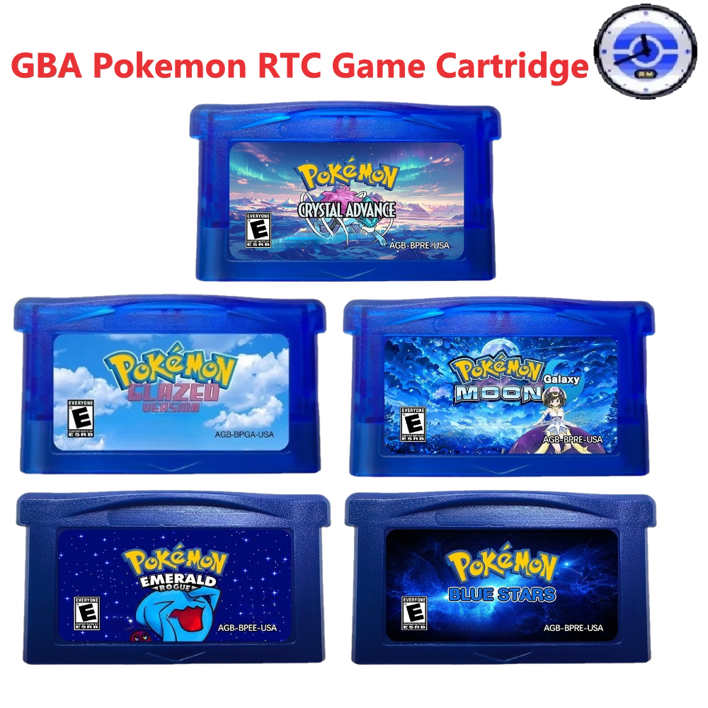 Rom Cartridge Flash - Pokemon Moon Galaxy Glazed Crystal Advance