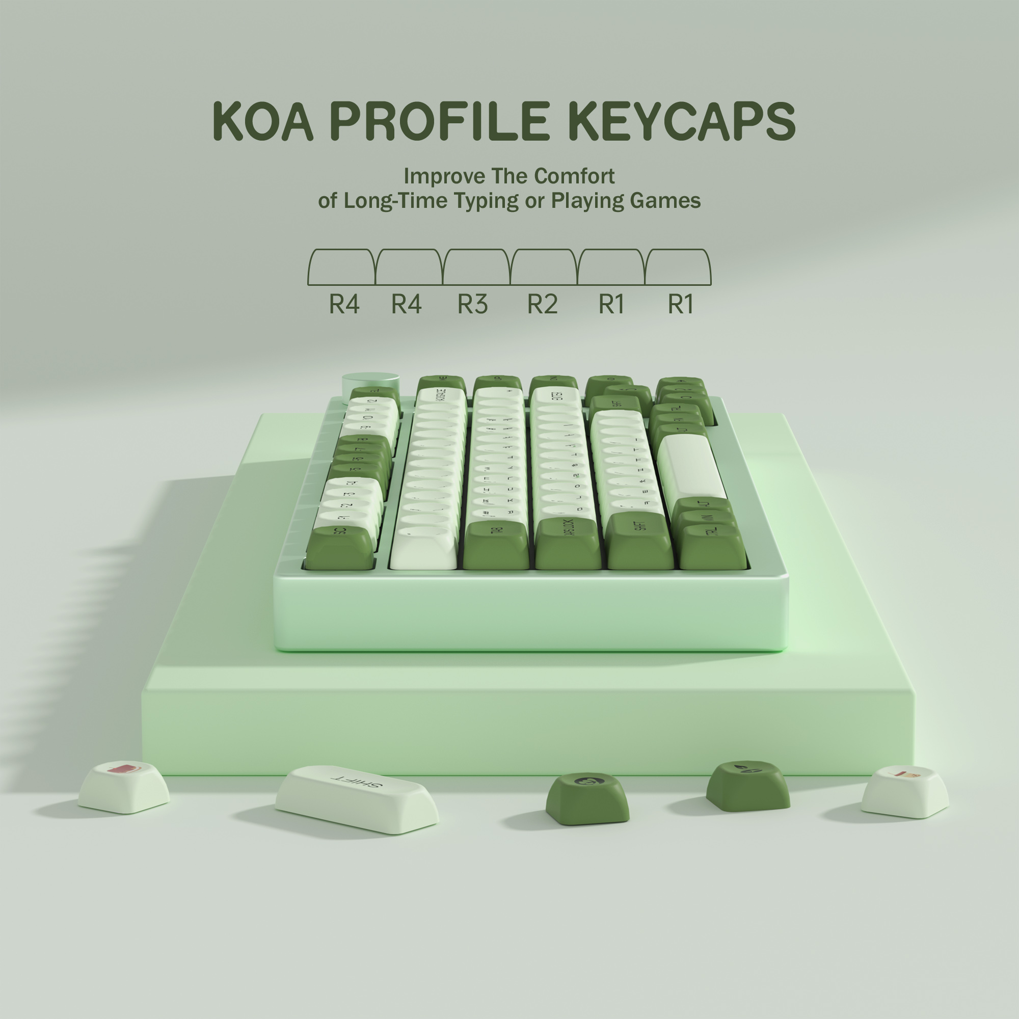 KBDiy Matcha Korean Keycap Gre - Retro Gaming Laptop recensie en prijs