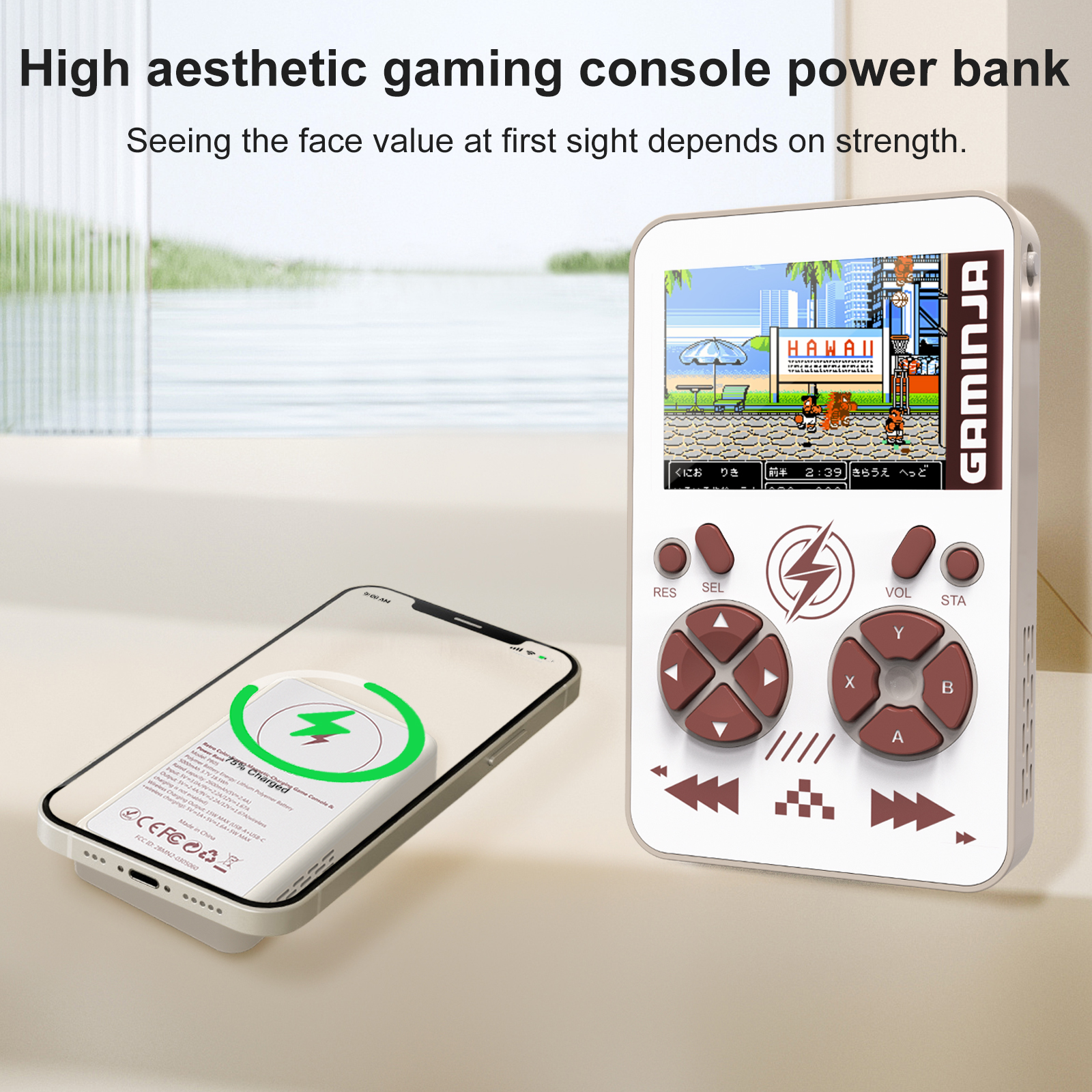 GAMINJA PB05 Retro Gaming Cons - Retro Gaming Power Bank recensie en prijs