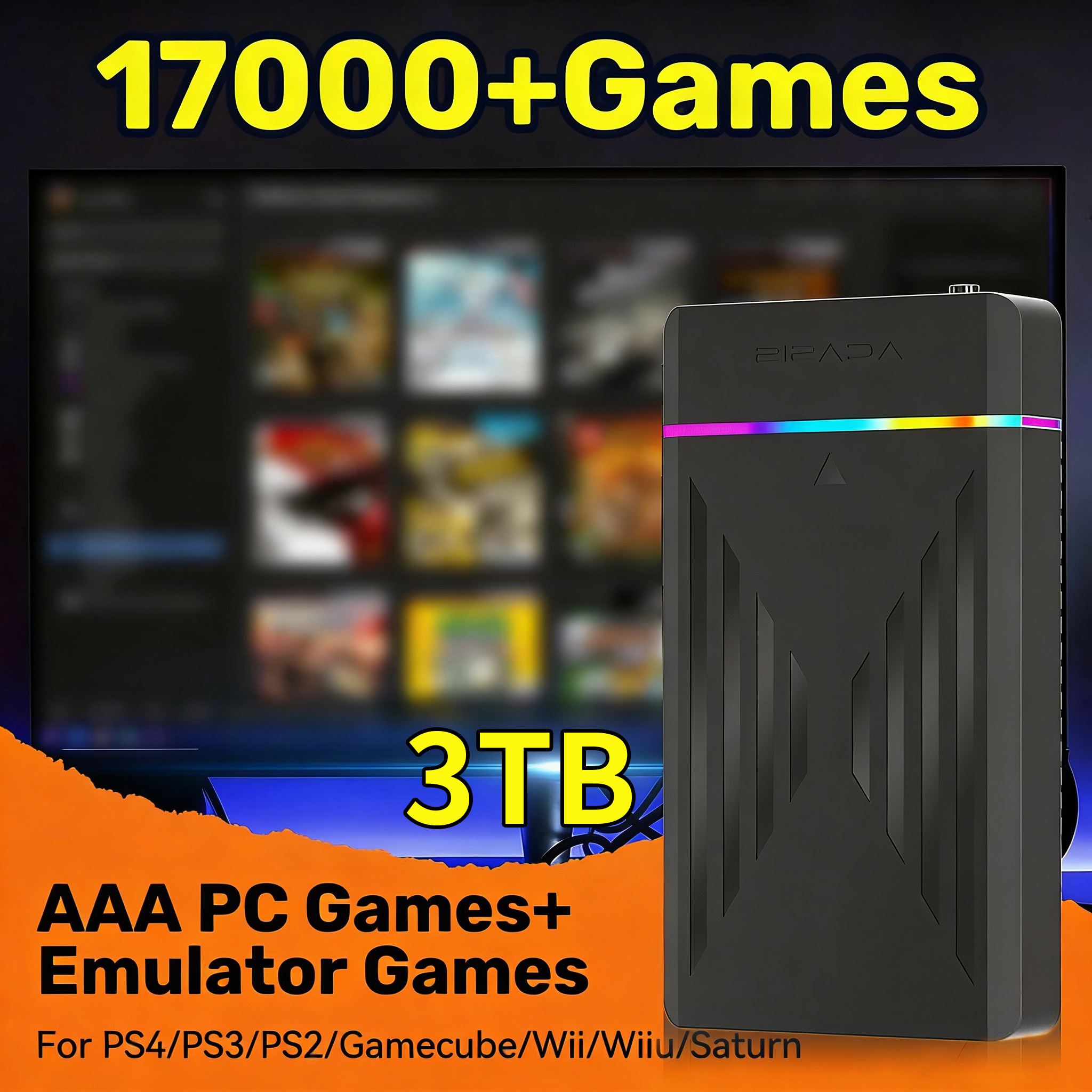 Portable 3TB Gaming HDD Video  - Retro Gaming Windows recensie en prijs