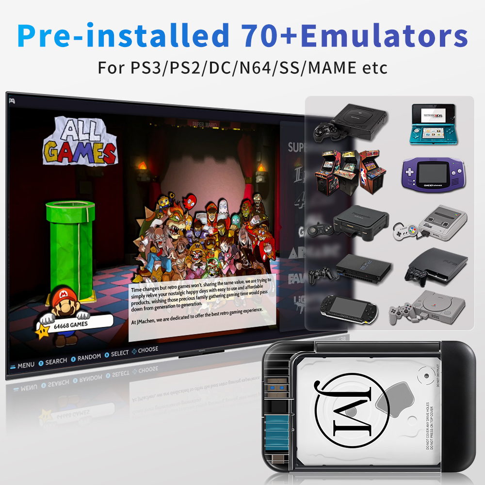 RETROBAT Portable 500G Gaming  - Retro Gaming Windows recensie en prijs