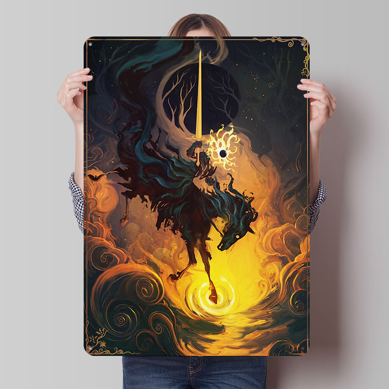 The Eclipse Knight Metal Poste - Retro Knight Gaming recensie en prijs
