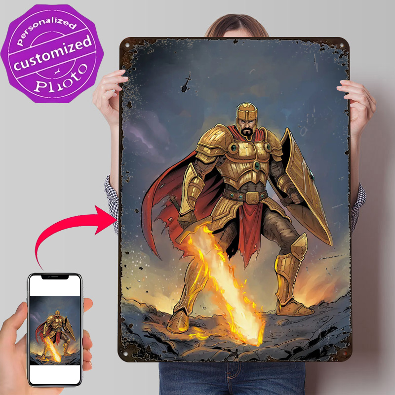 Golden Knight With Flaming Swo - Retro Knight Gaming recensie en prijs
