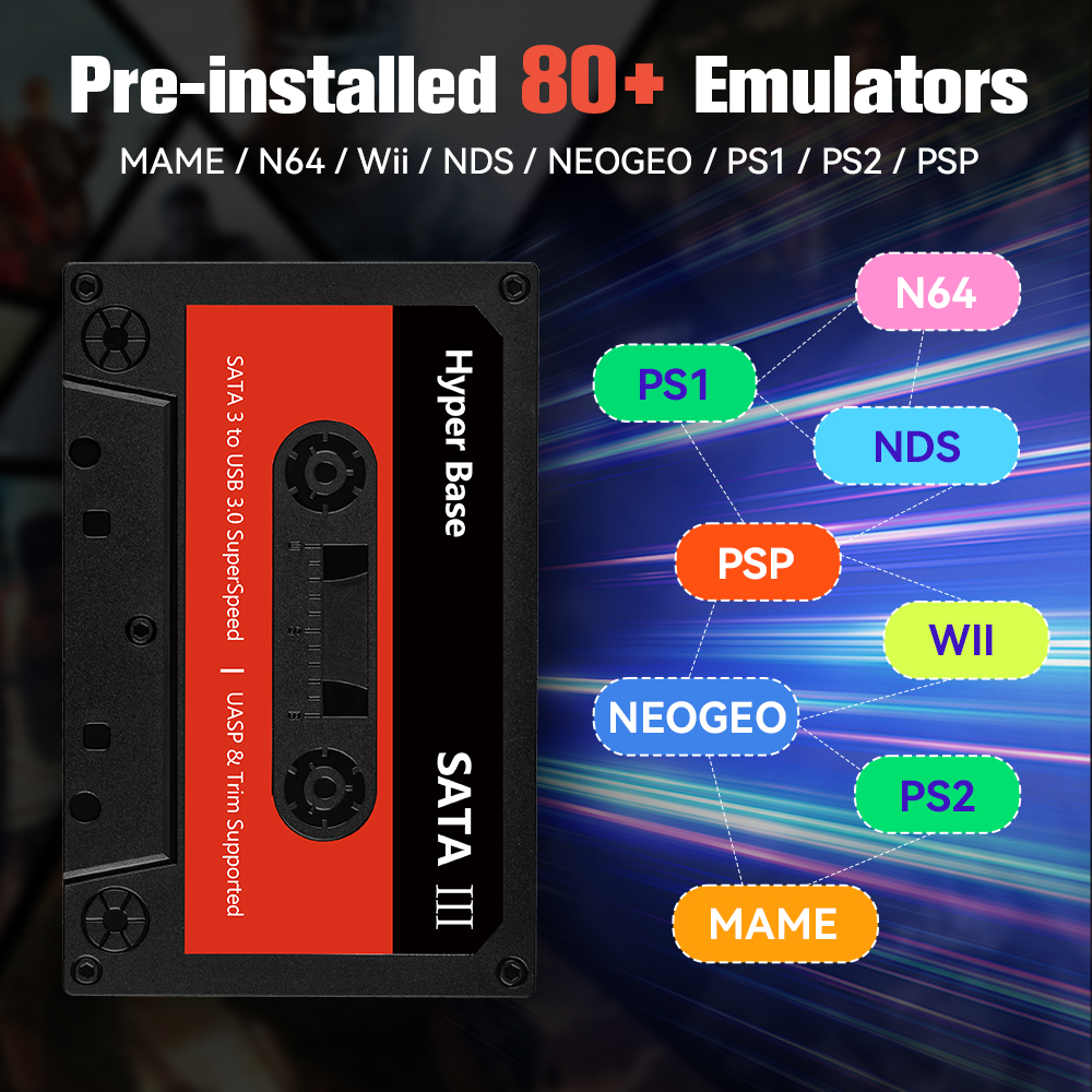 500GB/2TB Gaming HDD Batocera  - Retro Gaming Windows recensie en prijs