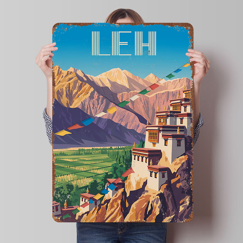 Leh India Travel Printed Poste - Retro Gaming India recensie en prijs