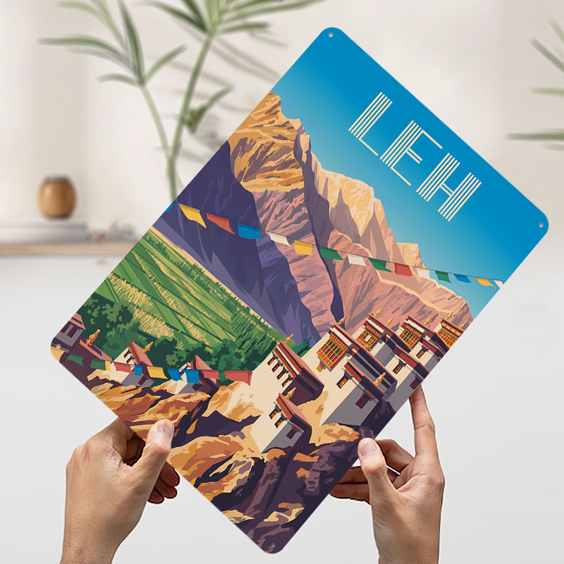 Leh India Travel Printed Poste - Retro Gaming India recensie en prijs