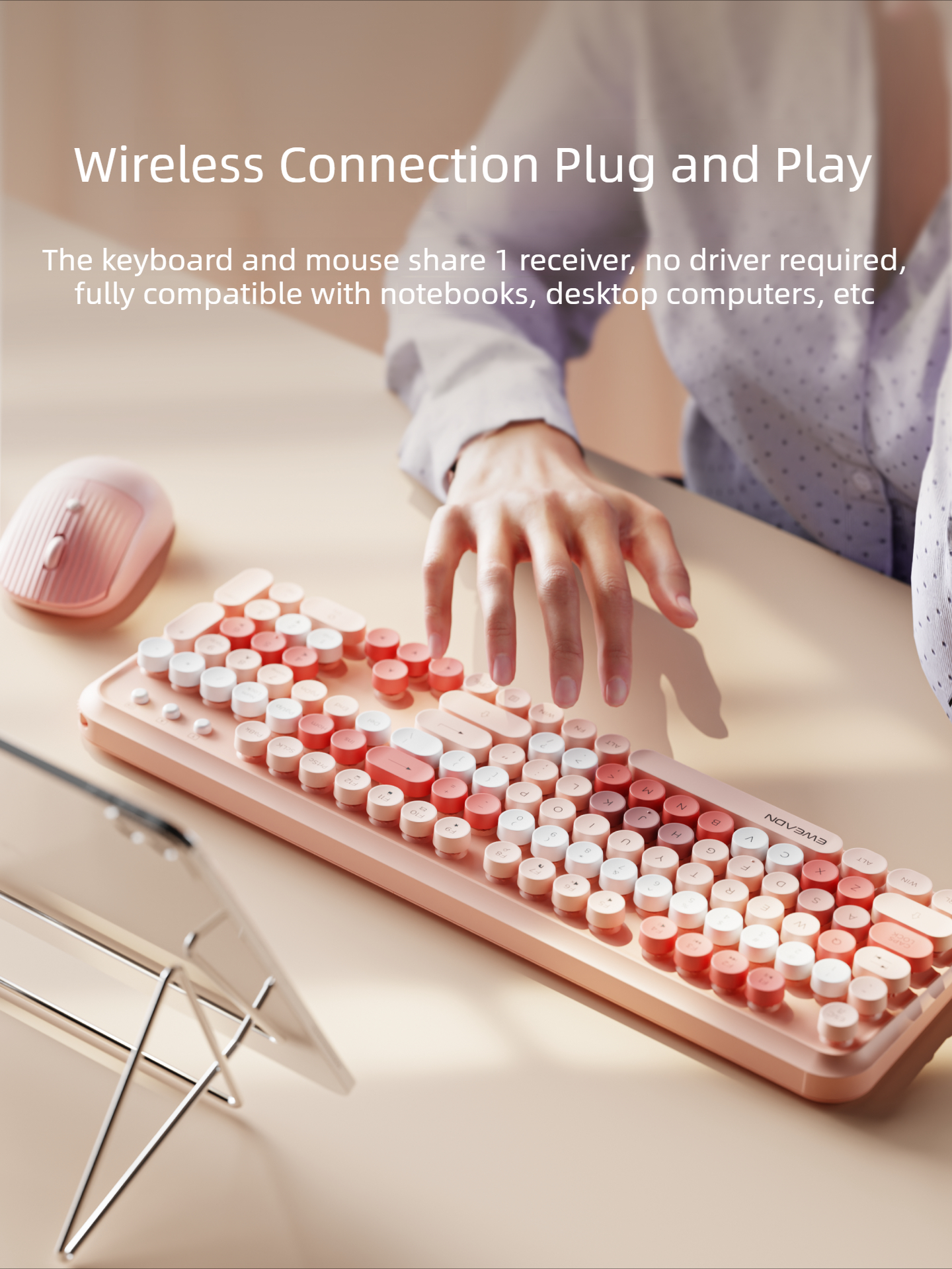 EWEADN V96 Wireless Keyboard M - Retro Gaming Windows recensie en prijs