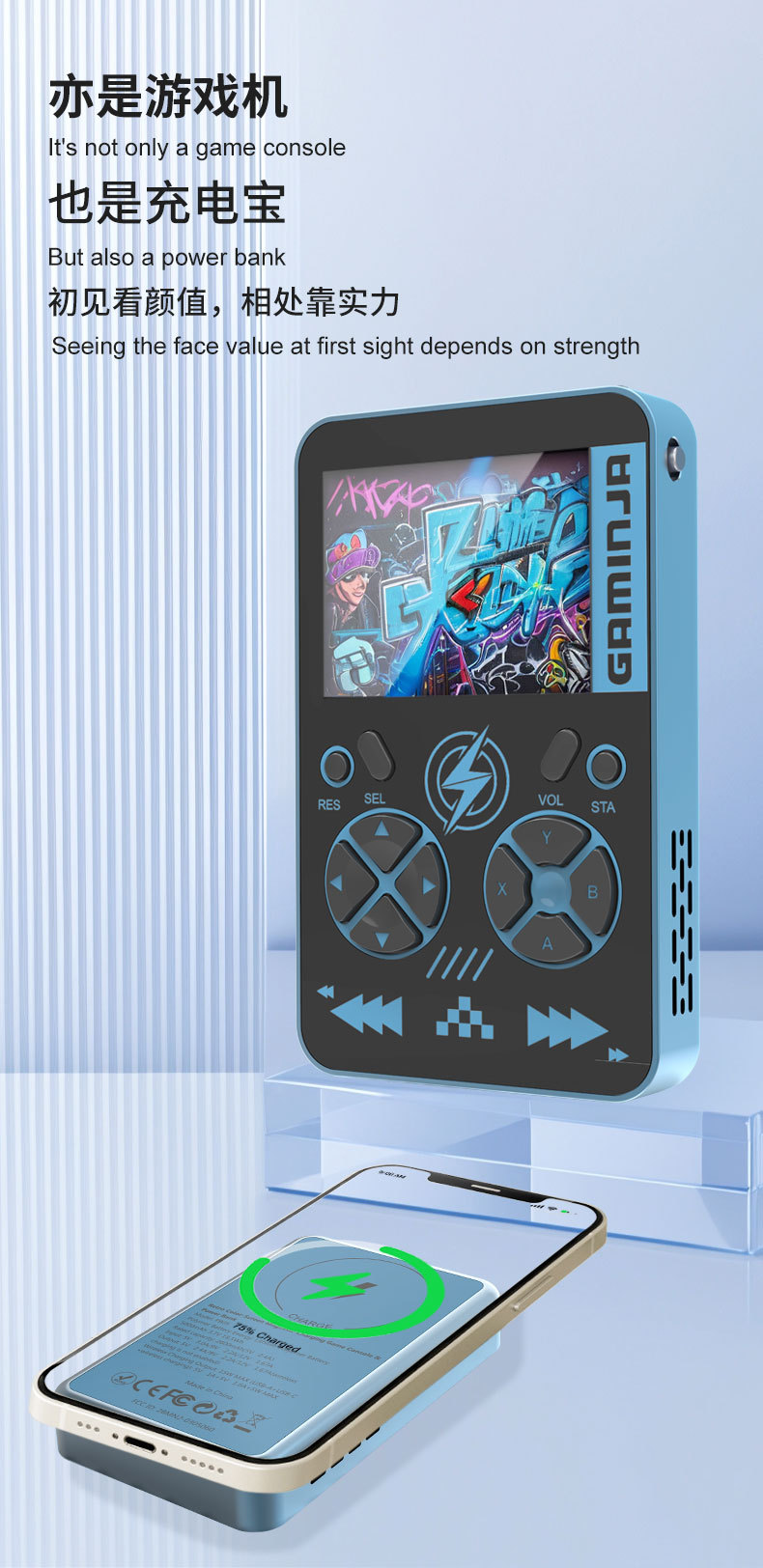 2 in 1 Retro Handheld Game Con - Retro Gaming Power Bank recensie en prijs