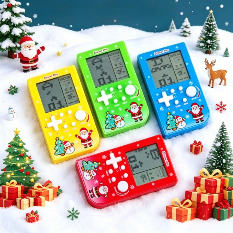Santa & Snowman Print Brick Ga - Retro Gaming Handheld Console recensie en prijs