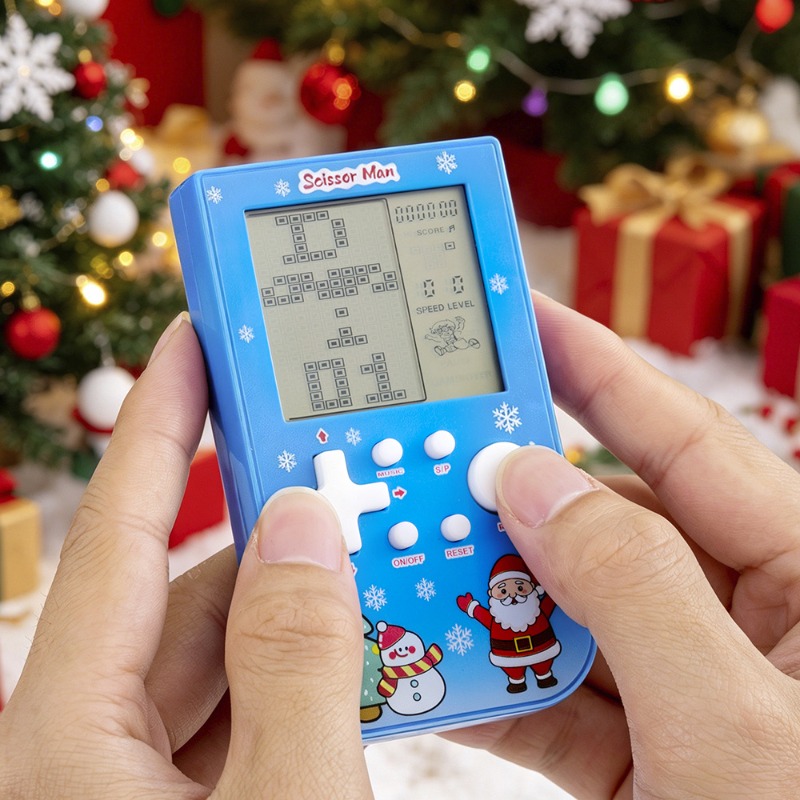 Santa & Snowman Print Brick Ga - Retro Gaming Handheld Console recensie en prijs