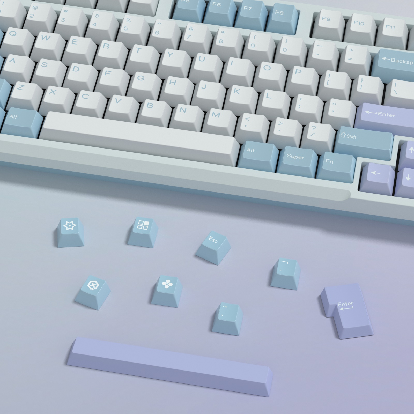 KBDiy GMK Illusion Keycap Cher - Retro Gaming Laptop recensie en prijs