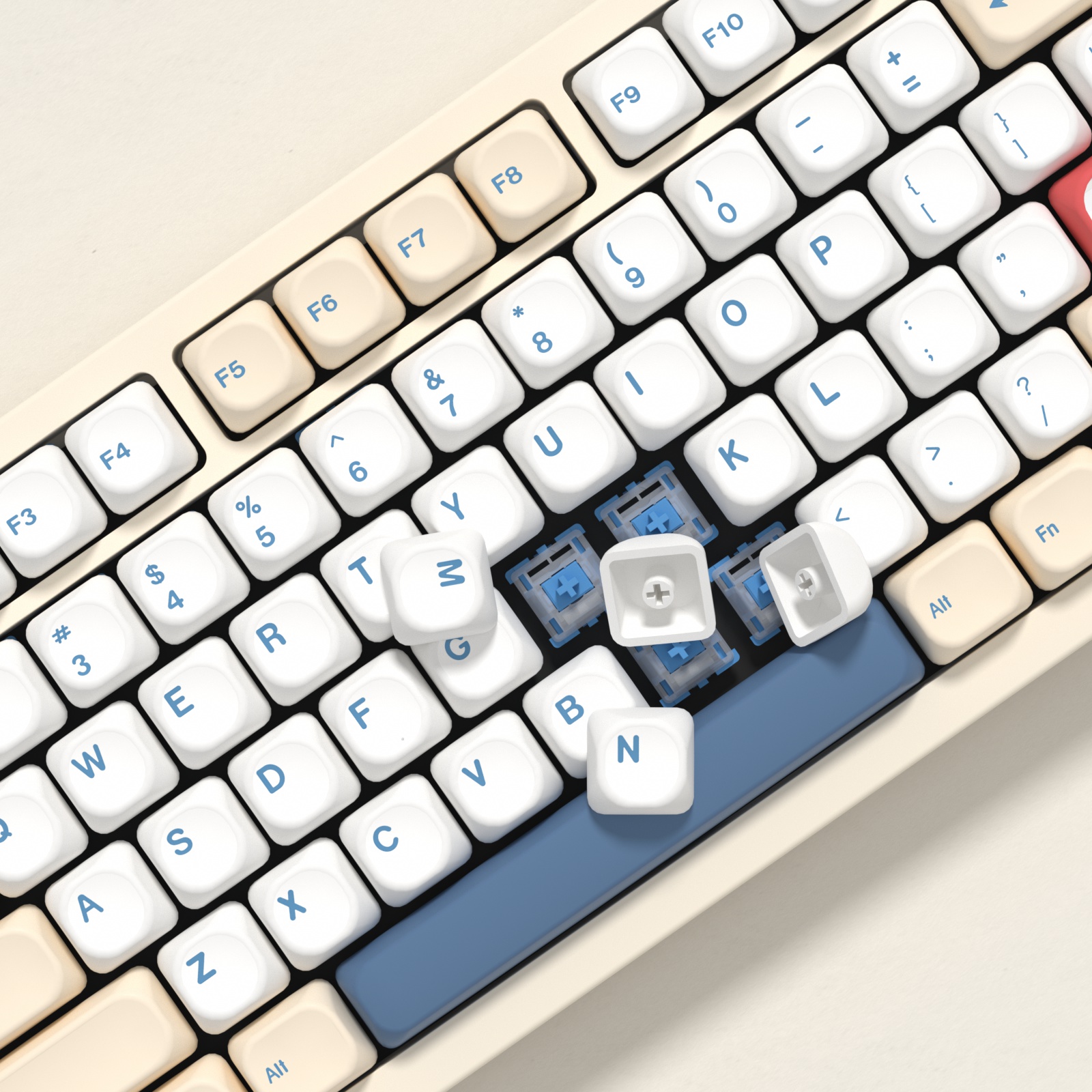 KBDiy GMK Soymilk Keycaps Retr - Retro Gaming Laptop recensie en prijs