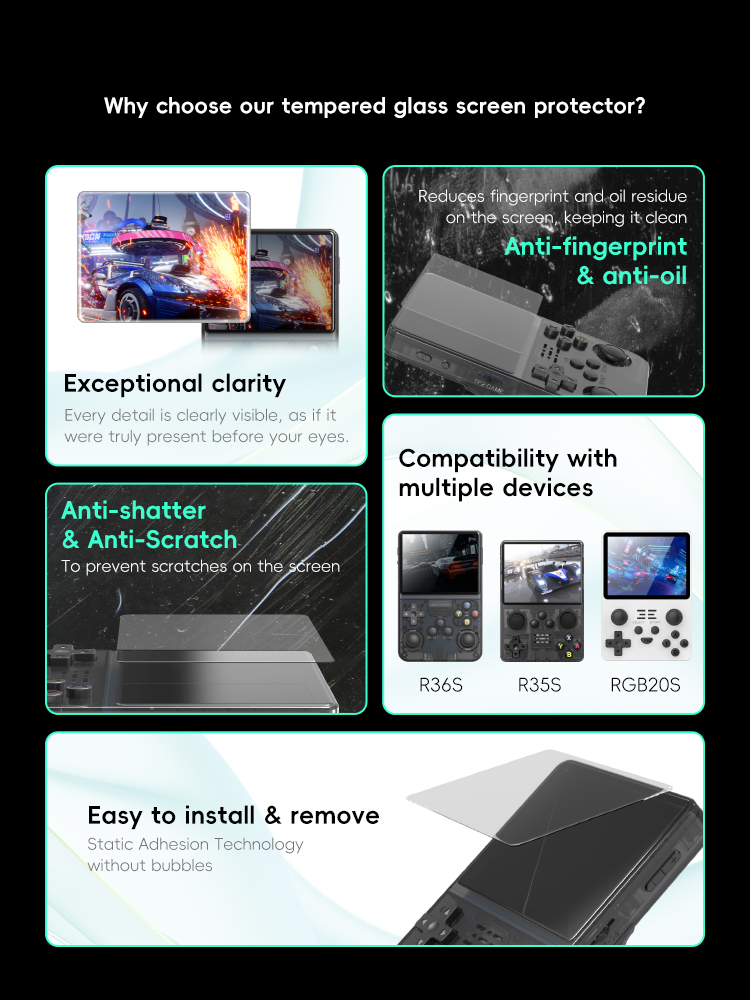 DATA FROG Tempered Glass Scree - Retro Gaming Handheld Console recensie en prijs