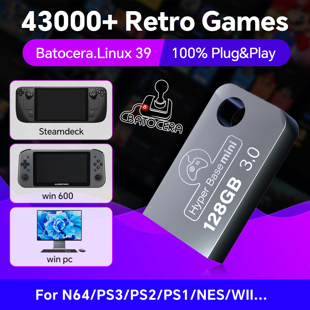 Batocera 128G USB Flash Drive  - Retro Gaming Handheld Console recensie en prijs