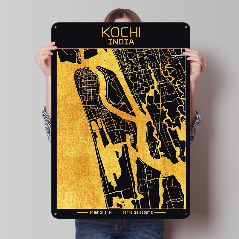 Kochi Kerala India Printed Pos - Retro Gaming India recensie en prijs